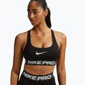 Tréninková podprsenka Nike Pro Light Support Non Padded black/white/metallic silver