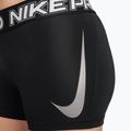 Dámské tréninkové šortky Nike Pro Mid Rise Biker 3" black/white/metallic silver 8
