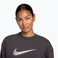 Dámská tréninková mikina Nike Pro Dri-Fit Crew Neck thunder grey/metallic silver/white 3