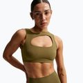 Tréninková podprsenka Nike Zenvy Light-Support Lightly Lined olive flak/white 5