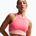 Tréninková podprsenka Nike One Medium Support Sea coral/bleached coral/white 5