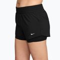 Dámské běžecké šortky Nike One Dri-FIT 2IN1 black/white 3