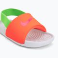Dětské pantofle Nike Kawa total orange/green strike 7