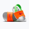 Dětské pantofle Nike Kawa total orange/green strike 3