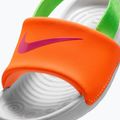 Dětské pantofle Nike Kawa total orange/green strike 7