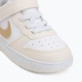 Dětské boty Nike Court Borough Low white/chalk/white/shimmer 7