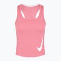 Dámské běžecké tričko Nike Swoosh Run Dri-Fit peony/photon dust/white 2