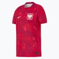 Dětské fotbalové tričko Nike Dri-Fit Poland Stadium Away 2026 noble red/sport red