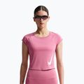 Dámské běžecké tričko Nike Swoosh Run Dri-Fit peony/photon dust/white