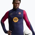 Pánská fotbalová mikina Nike FC Barcelona Strike Soccer Drill Top blackened blue/mineral yellow 4