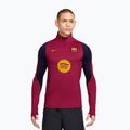 Pánská fotbalová mikina Nike FC Barcelona Strike Soccer Drill Top noble red/mineral yellow/mineral yellow