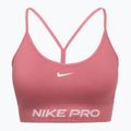 Tréninková podprsenka Nike Pro Seamless Light Support peony/white