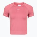 Dámské tréninkové tričko Nike Pro Seamless Dri-Fit peony/white