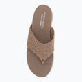 Dámské pantofle SKECHERS Ultra Flex 3.0 Rhythm Waves brown 5