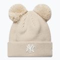 Dámská zimní čepice New Era Double Pom Beanie New York Yankees stone