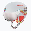 Dětská lyžařská helma HEAD Yuki Visor Paw S2 Jr paw sky/silver/red