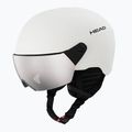Dětská lyžařská helma HEAD Yuki Visor Jr marshmallow/silver/red