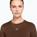 Dámské tréninkové tričko Longsleeve Nike One Fitted cacao wow/white 3