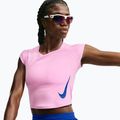 Dámské běžecké tričko Nike Tempo Swoosh Run Dri-Fit pink rise/pink rise/old royal 4