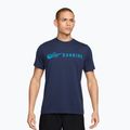 Pánské běžecké tričko Nike Dri-Fit Running T-Shirt midnight navy/light current blue
