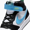 Dětské boty do vody Nike Court Borough Mid 2 white/black/arctic green/football blue 5