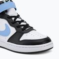 Dětské boty do vody Nike Court Borough Mid 2 white/black/arctic green/football blue 7