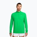 Pánská běžecká mikina Nike Stride 1/4 Zip Dri-Fit green spark