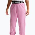 Dětské kalhoty Nike Pro Fleece pink rise/pink rise/black/white 3