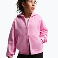 Dětská mikina Nike Sportswear Studio Fleece pink rise/white 5