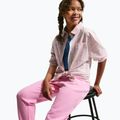 Dětské kalhoty Nike Sportswear Studio Fleece pink rise/white 6