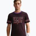 Pánské tričko na lezení Nike Court Dri-FIT Cotton burgundy ash 4