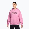 Dámská mikina Nike Studio Fleece pink rise/pink smoke