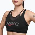 Sportovní podprsenka Nike One black/smoke grey/university red 3