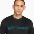 Pánské běžecké tričko Nike Dri-Fit Running T-Shirt black/bright spruce 3