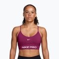 Sportovní podprsenka Nike Pro Seamless Light Support true berry/white