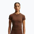 Dámské tréninkové tričko Nike Pro Seamless Dri-Fit SS cacao wow