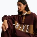 Dámská mikina Nike Studio Fleece Medium Weight mystic dates/light british tan/sail 4