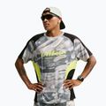 Pánské běžecké tričko Nike Dri-FIT Printed SS smoke grey/black/light lemon twist