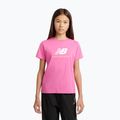 Dětské tričko New Balance Jersey Stacked Logo Tee pink satin