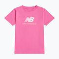 Dětské tričko New Balance Jersey Stacked Logo Tee pink satin 6