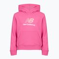 Dětská mikina New Balance FT Stacked Logo Hoodie pink satin 7