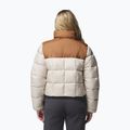Dámská zateplená bunda Columbia Puffect III Cropped dark stone/camel brown 3