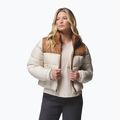 Dámská zateplená bunda Columbia Puffect III Cropped dark stone/camel brown 4