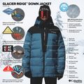 Pánská lyžařská bunda Columbia Glacier Ridge Down phoenix blue/black 15