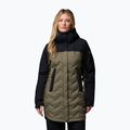 Dámský péřový kabát Columbia Mountain Croo III Mid Down stone green/black