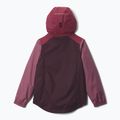 Dětská nepromokavá bunda Columbia Rainy Trails III Fleece Lined moonvista/rich wine/antique mauve 2