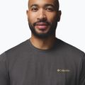 Pánské tričko na lezení Columbia Parsons Point SS Back Graphic Tee black heather blocky banner button 5