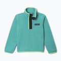 Dětská fleecová mikina Columbia Halvetia II Half Snap Fleece teal/black