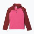 Dětská fleecová mikina Columbia Glacial Fleece Half Zip nico/red oxide
