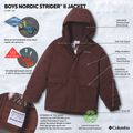 Dětská zateplená bunda  Columbia Nordic Strider III tobacco 4